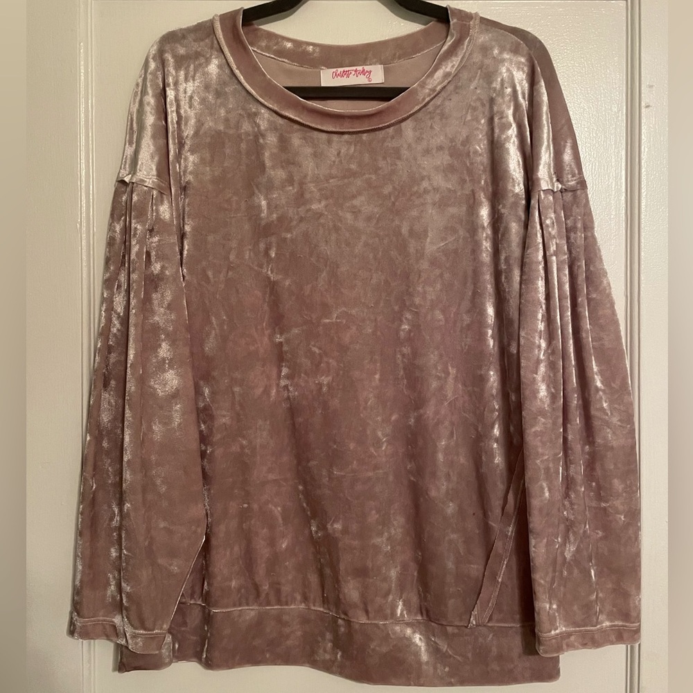 Charlotte Aubrey Crushed Velvet Sweatshirt